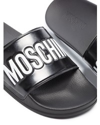 Moschino Debossed Logo Pool Slides