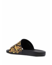 VERSACE JEANS COUTURE Graphic Print Slip On Slides