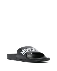 Moschino Logo Embossed Slides
