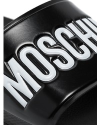 Moschino Logo Print Pool Slides