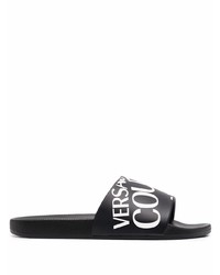 VERSACE JEANS COUTURE Logo Print Pool Slides