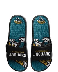 FOCO Jacksonville Jaguars Wordmark Gel Slide Sandals