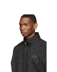 Givenchy Black 90s Logo Track Jacket