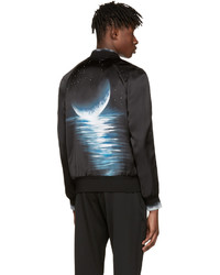 Saint Laurent Black Moonlight Teddy Bomber Jacket