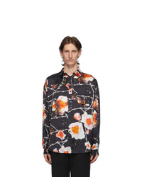 Stolen Girlfriends Club Black And Multicolor Floral Over Shirt