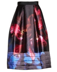 Ted Baker London Nuala Impressionist Bloom Print Full Skirt