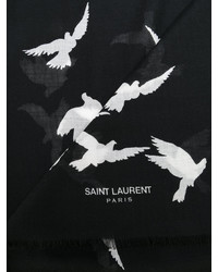 Saint Laurent Bird Print Scarf