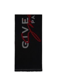 Givenchy Black And Red Signature Paris Scarf