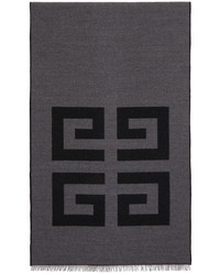 Givenchy Black Grey Wool 4g Scarf