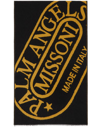 Palm Angels Black Yellow Missoni Edition Heritage Scarf