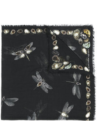 Alexander McQueen Dragonfly Printed Scarf