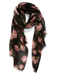 Sole Society Floral Print Scarf
