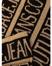 VERSACE JEANS COUTURE Long Intarsia Logo Scarf