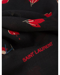 Saint Laurent No Smoking Printed Scarf