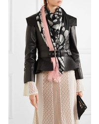 Alexander McQueen Printed Modal And Wool Blend Scarf