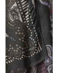 Etro Printed Scarf With Cashmere