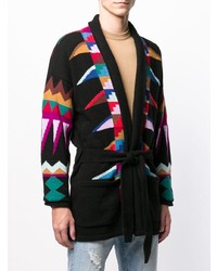 Laneus Geometric Pattern Cardigan