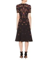 Givenchy Anna Pansy Print Cady Dress
