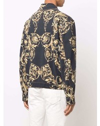VERSACE JEANS COUTURE Baroque Pattern Print Shirt Jacket