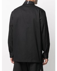 McQ Swallow Patch Print Button Down Shirt