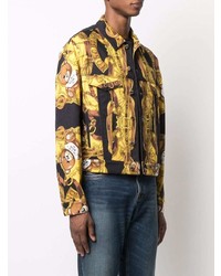 Moschino Teddy Scarf Print Shirt Jacket