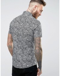 Asos Skinny Shirt With Batik Print