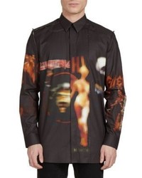 Givenchy Columbian Fit Graphic Print Cotton Shirt