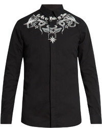 Givenchy Contemporary Fit Tattoo Print Single Cuff Shirt