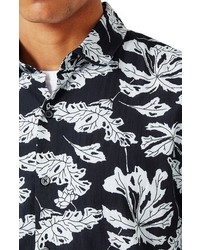 Topman Japanese Floral Print Shirt