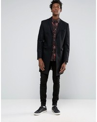 Paul Smith Ps By Smart Shirt With All Over Giraffe Print In Slim Fit Black
