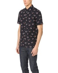 Paul Smith Ps By Tailored Fit Shirt With Dancing People Print
