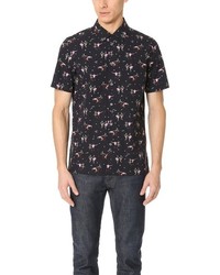 Paul Smith Ps By Tailored Fit Shirt With Dancing People Print