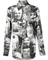 Vivienne Westwood Puppet Print Cutaway Shirt
