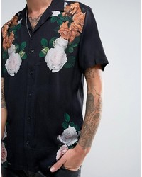 Asos Regular Fit Floral Print Shirt
