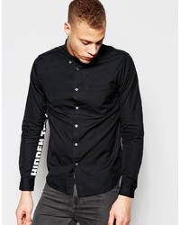 Izzue Shirt With Printed Sleeves In Regular Fit