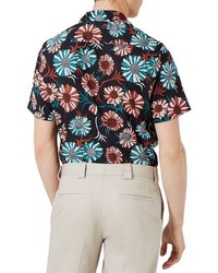 Topman Sunflower Print Shirt