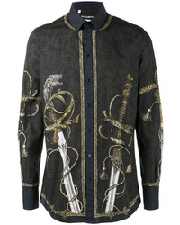 Dolce & Gabbana Sword Baroque Print Shirt