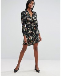 Oasis Floral Print Pajama Shirt Dress