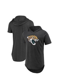 Majestic Threads Black Jacksonville Jaguars Primary Logo Tri Blend Hoodie T Shirt At Nordstrom