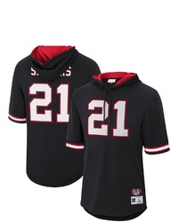 Mitchell & Ness Deion Sanders Black Atlanta Falcons Retired Player Mesh Name Number Hoodie T Shirt