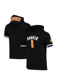 PRO STANDARD Devin Booker Black Phoenix Suns Name Number Short Sleeve Pullover Hoodie At Nordstrom