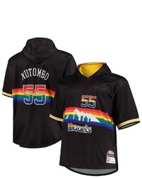 Mitchell & Ness Dikembe Mutombo Blackgold Denver Nuggets Big Tall Name Number Short Sleeve Hoodie At Nordstrom