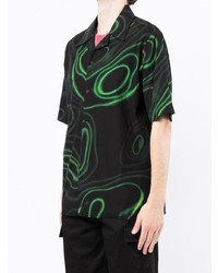 Blood Brother Abstract Pattern Short Sleeve Shirt