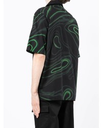 Blood Brother Abstract Pattern Short Sleeve Shirt