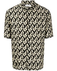 Saint Laurent Abstract Print Cotton Shirt