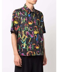 Opening Ceremony All Over Alphabet Print Shirt
