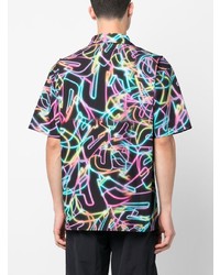 Mauna Kea All Over Graphic Neon Print Shirt