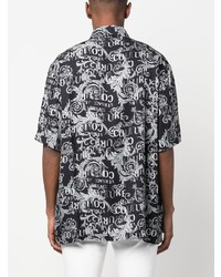 VERSACE JEANS COUTURE Baroque Print Short Sleeve Shirt