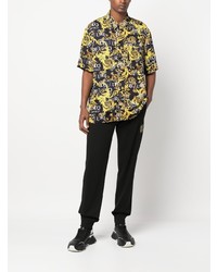 VERSACE JEANS COUTURE Baroque Print Short Sleeve Shirt