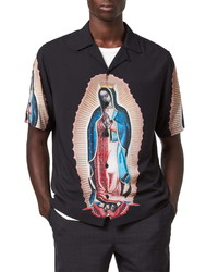 AllSaints Basilica Short Sleeve Button Up Shirt